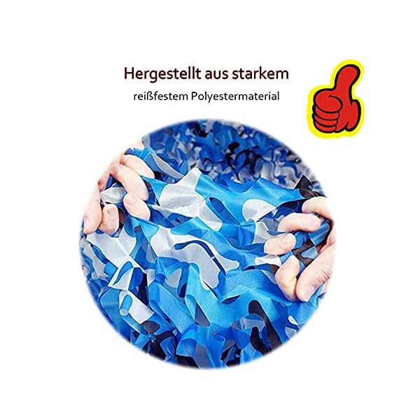 HLMBQ Camouflage Camo Netz Tarnnetz Blau Woodland Armee Tarnung Net für die Jagd,Rolle,Bulk,Militär,Dekoration… – Bild 3