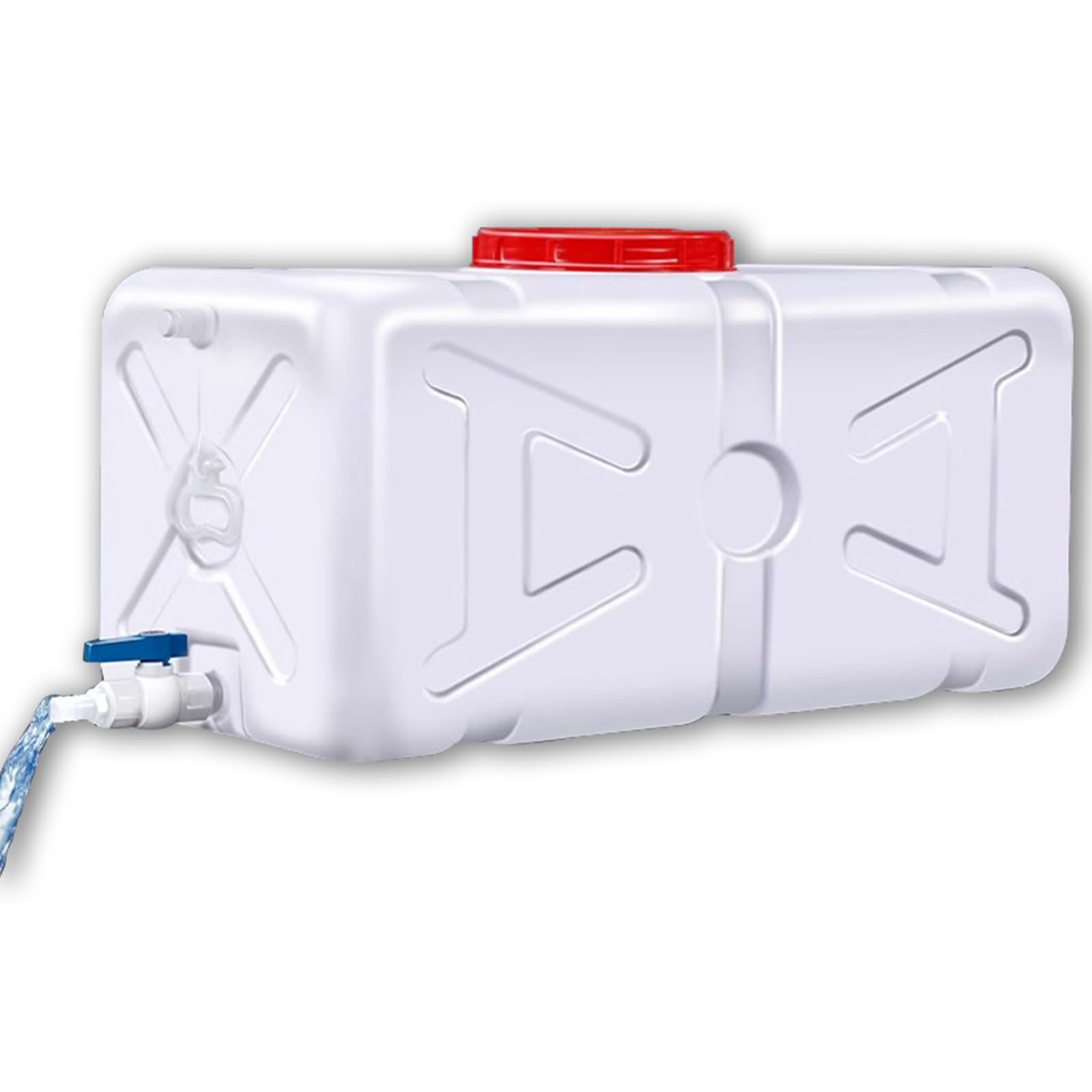 MFLCBK Water Container with Tap Flat Water Tank Portable Water Storage with Tap Bucket Perfect for Camping Hiking Climbing or Other Travel Outdoor Activities (200L)