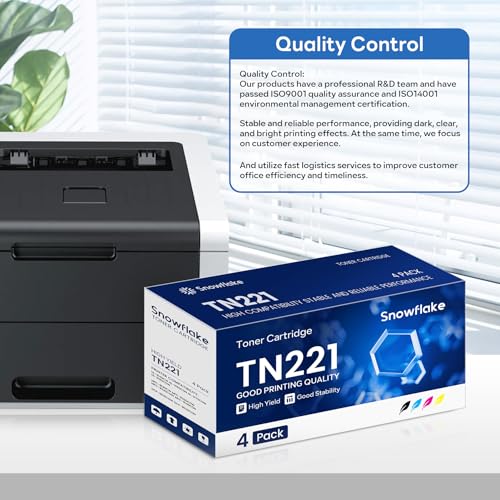 Image of TN221 TN-221 Toner Cartridges Compatible TN221 TN-221 Ink Cartridge Replacement for Brother TN-221 TN-221 Toner Cartridges MFC-9340CDW MFC-9330CDW HL-3170CDW Toner (4-Pack).