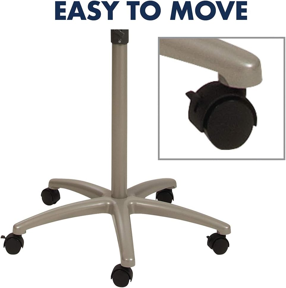 Quartet Easel, Magnetic Whiteboard/Flipchart, 3' x 2', Compass Mobile Presentation, Graphite Frame (ECM32EU)