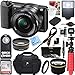 Sony Alpha a5100 HD 1080p Mirrorless Digital Camera Black + 16-50mm Lens Kit + 32GB Accessory Bundle + DSLR Photo Bag + Extra Battery + Wide Angle Lens + 2x Telephoto Lens + Flash + Remote + Tripod