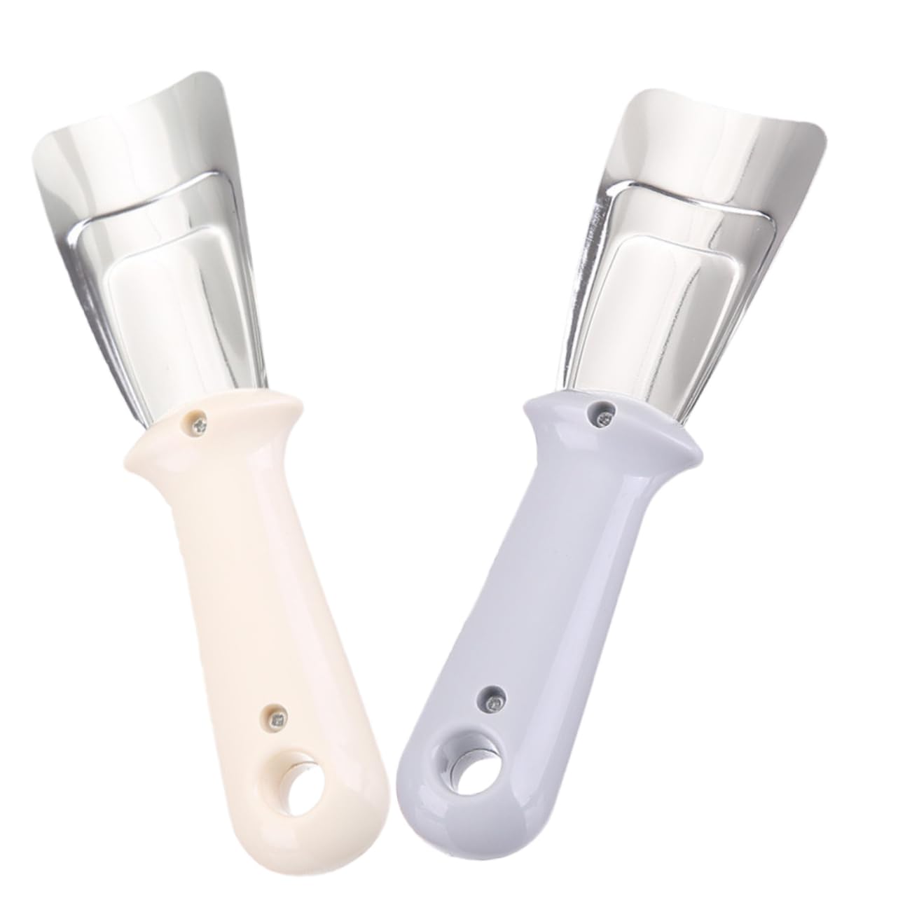 TOVINANNA 2pcs Refrigerator Fridge Ice Scraper Ice Spade Freezer Scraper Handheld Frost Spade Scraper for Cleaning Ice Removing Scraper Deicing Multifunction Ice Spoon Plastic