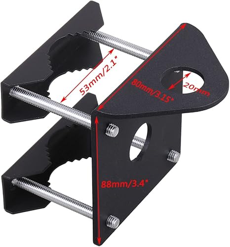 Miniatura 2 de Soporte de montaje de barra enrollable de antena de 3/4 orificios con conector NMO, instalación horizontal o vertical en barra redonda y cuadrada,