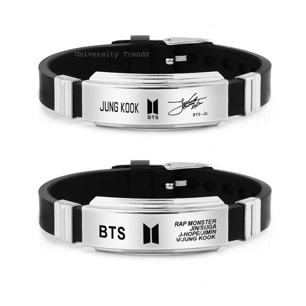 See full amazon price history chart for University Trendz JungBook & BTS Signature Stainless Steel Silicone Wristband Unisex Adult Bracelet (Pack of 2) University Trendz JungBook & BTS Signature Stainless Steel Silicone Wristband Unisex Adult Bracelet (Pack of 2) (B09J8LRN5Y) Amazon Price History, Amazon Price Tracker