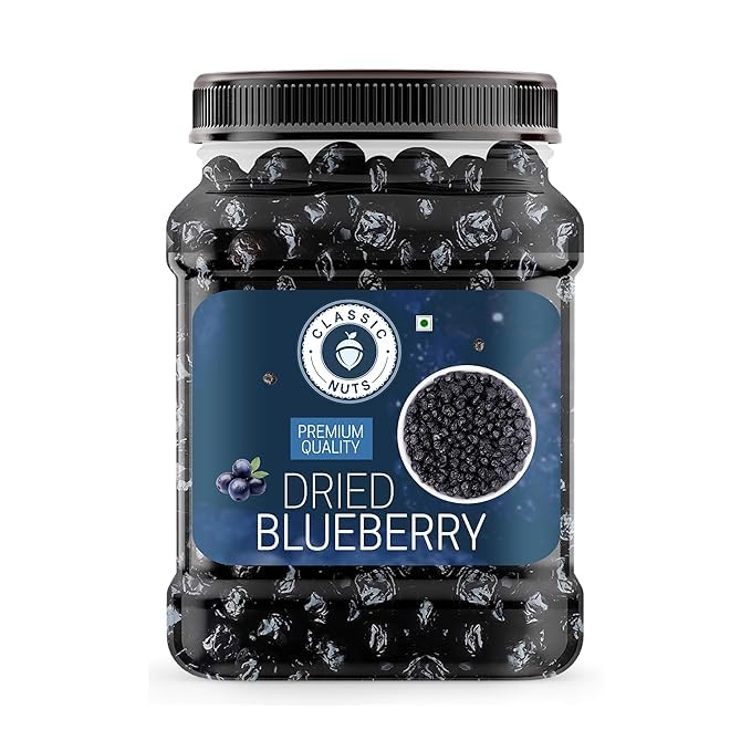 Image of Classic Nuts Dried Blueberry | Dry Fruit | Rich in antioxidants, Vitamin K, Calcium & Fibre | Sweet & Delicious | Healthy Snacks (100g)