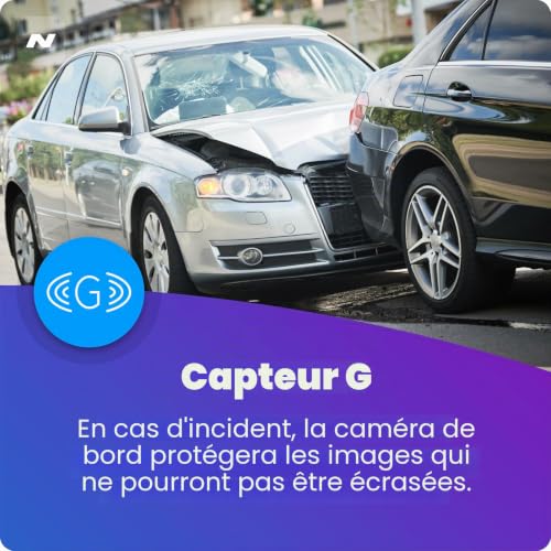 Nextbase Caméra embarquée 122HD 1080p avec mode stationnement, vision nocturne, enregistrement en boucle automatique et protection des fichiers avec capteur de chocs – vue 6