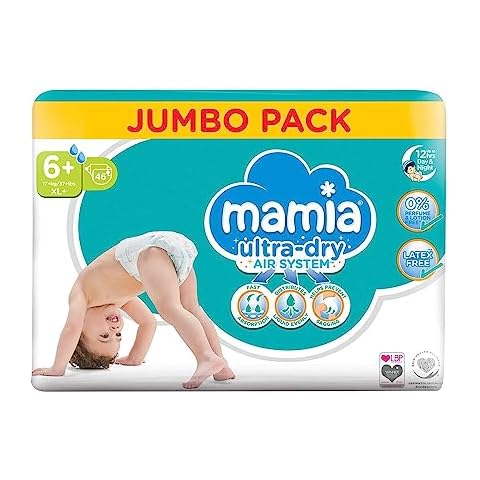 Mamia Size 6+ Nappies Jumbo Pack Cover