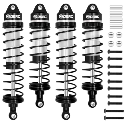 ESILUN RC Shock Absorber Assembled Damper for Arrma 1/10 BIG ROCK/GRANITE/SENTON and 1/8 TYPHON RC Truck (Silver)