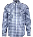 _ GANT Herren REG POPLIN Gingham Shirt Klassisches Hemd, College Blue, Standard