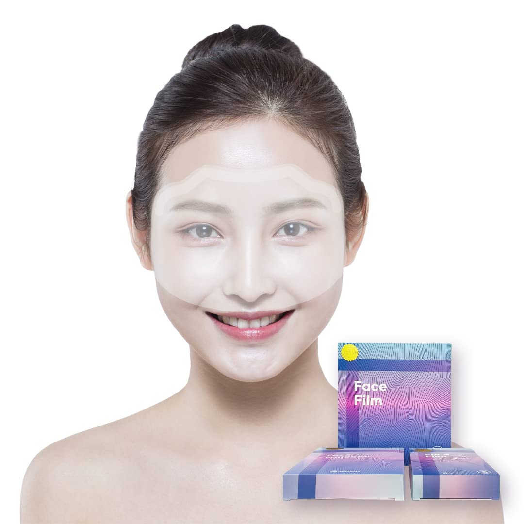 airaphaFace Film 100 PCS Beauty Salon Dyeing, Perm, Treatment, Shampoo, Styling Disposable Multipurpose Face Protection Film(S,M,L) (Large)