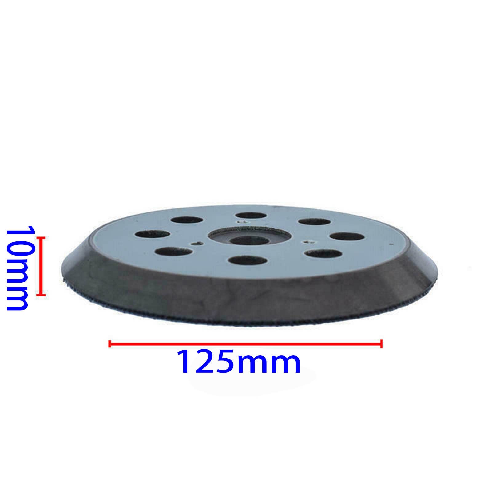 Plateau De Ponçage Auto-Agrippant 125 Mm – 8 Trous à Poussière – Compatible Makita, DeWalt, Hitachi… – Qualité Supérieure