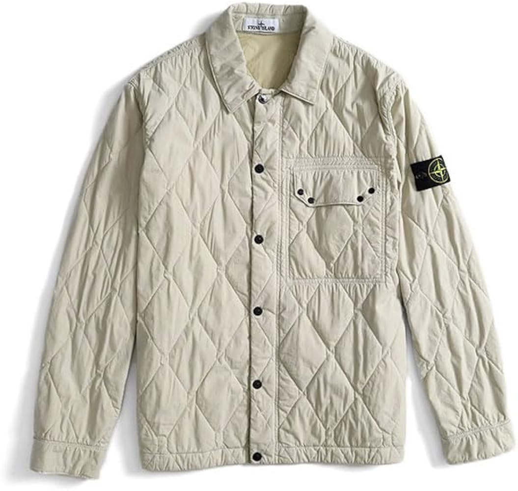 Amazon | [ストーンアイランド] ガーメントダイ キルティング 中綿入り