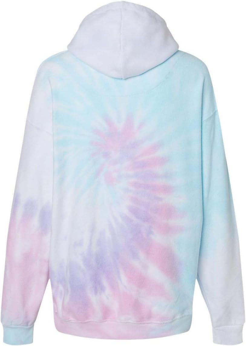 Colortone Tie Dye Cloud Fleece Hoodie for Women and Men - Loose Fit Fleece Sweatshirts - The Inside-Out Hoodie - Image 2
