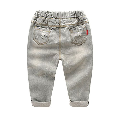 Fashion Boys Casual Elastic Ripped Cotton Stylish Jeans2