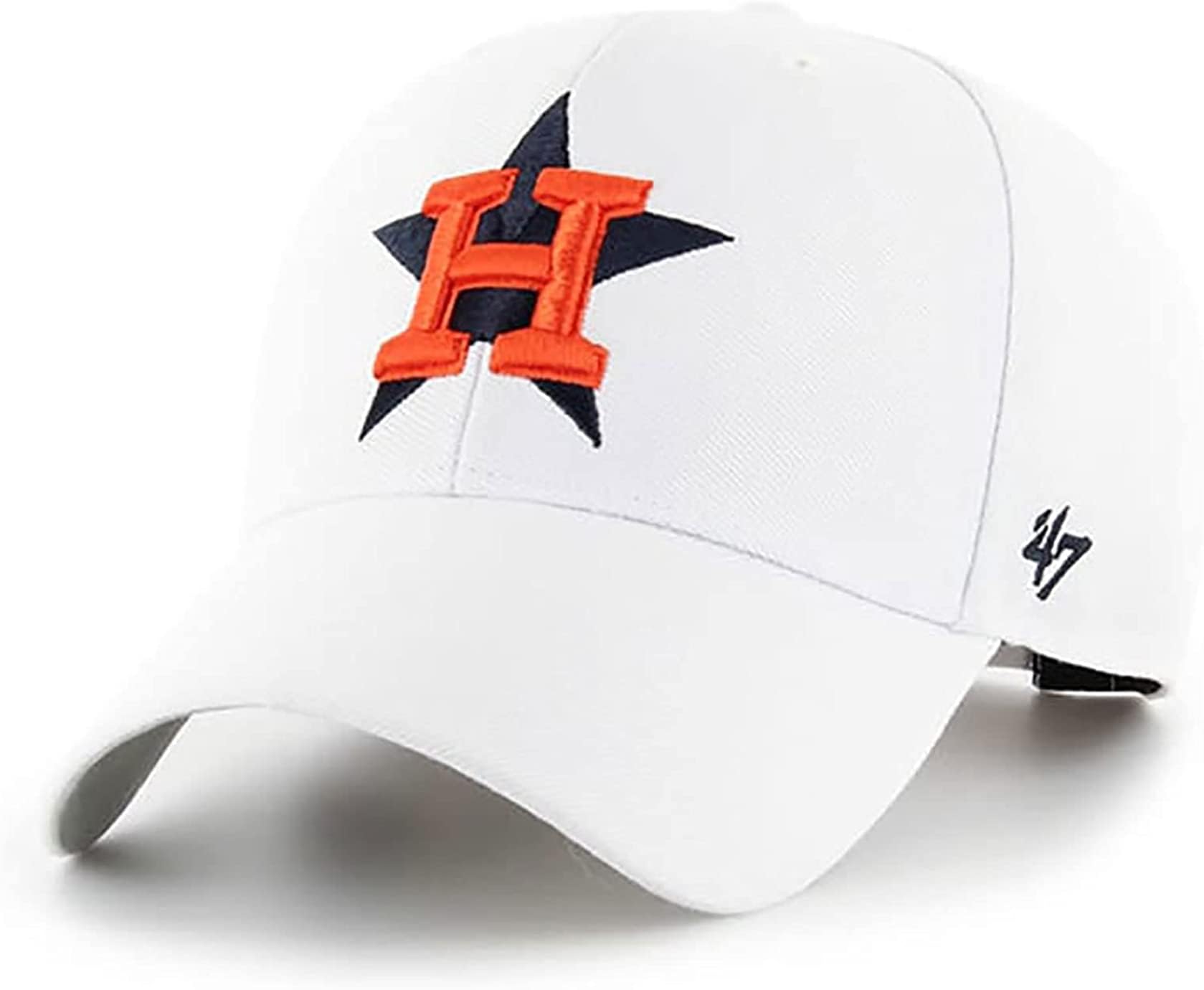 4747 MLB White MVP Adjustable Hat, Adult One Size Fits All