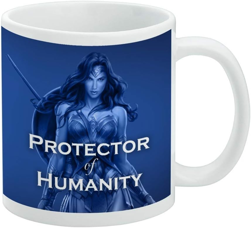 Wonder Woman Movie Protector of Humanity Ceramic Coffee Mug, 11oz, White