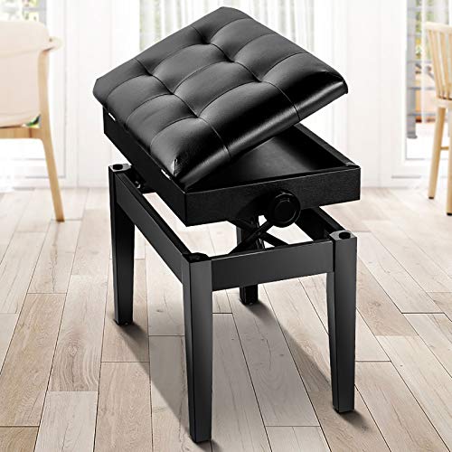 TEmkin Tabouret de Piano Tabouret de Piano avec Rangement Siège de Piano Simple Tabouret de Piano Professionnel Banc de Clavier Cuir PU imperméable 7 Hauteur réglable : 48-56 cm Sigle - Les Beatles, Paul McCartney, John Lennon, RIngo Starr, George Harrison TEmkin Tabouret de Piano Tabouret de Piano avec Rangement Siège de Piano Simple Tabouret de Piano Professionnel Banc de Clavier Cuir PU imperméable 7 Hauteur réglable : 48-56 cm Sigle – Image 3