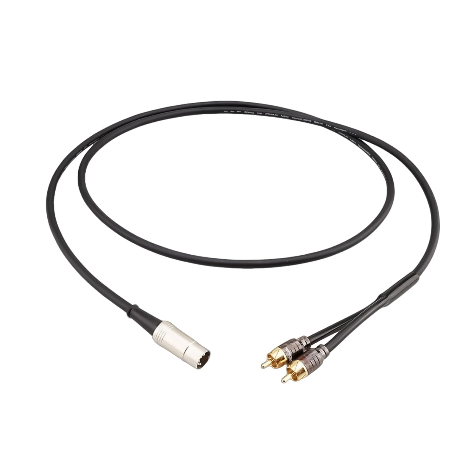Cavo adattatore audio da 5 pin DIN maschio a doppio maschio, suono ad alta fedeltà per sistemi stereo, 50 cm/100 cm/150 cm