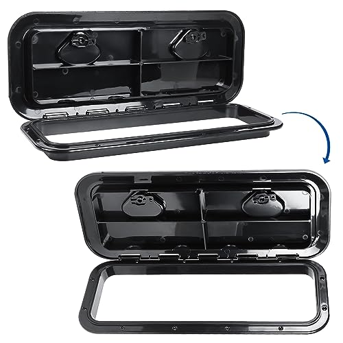 Image of NovelBee Marine Deck Access Hatch,Boat Hatch Lid 23.9 inch x 9.5 inch for Marine Caravan RV