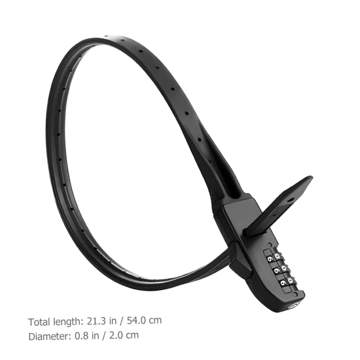 TOYANDONA 3 Pièces Serrure de Vélo Portable Câble Robuste Verrou pour Vélos de Montagne Scooters Protection Vol Utilisation Extérieure