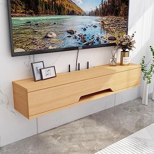 Meuble TV flottant mural universel avec étagère pour équipement vidéo