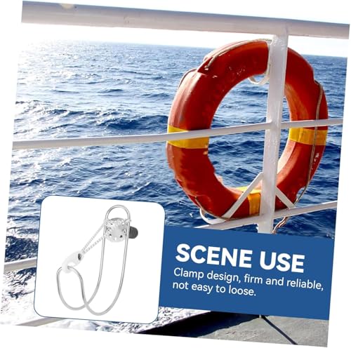 Support de bouée de sauvetage orientable en inox robuste pour balcon de bateau