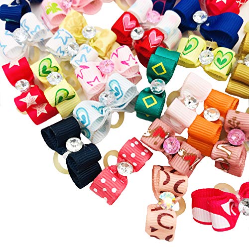 100PCS50PAIRS-Small-Mini-Dog-Hair-Bow-1-Inch-for-Extral-Small-Girl-Puppy-Doggy-Cat-Kitten-Rabbit-Poodle-Bowknot-Radom-PatternGrooming-Accessories - Cucciolini Doodles   100PCS50PAIRS-Small-Mini-Dog-Hair-Bow-1-Inch-for-Extral-Small-Girl-Puppy-Doggy-Cat-Kitten-Rabbit-Poodle-Bowknot-Radom-PatternGrooming-Accessories