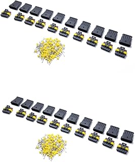 UKCOCO 2Pcs 5 Conectores De Crimpagem Conectores Automotivos Plugue Do Conector Terminal Elétrico Conector Do Fio Kit De Fusível Kit De Fio Kit Cnooector Plugue Do Conector De Fio Para