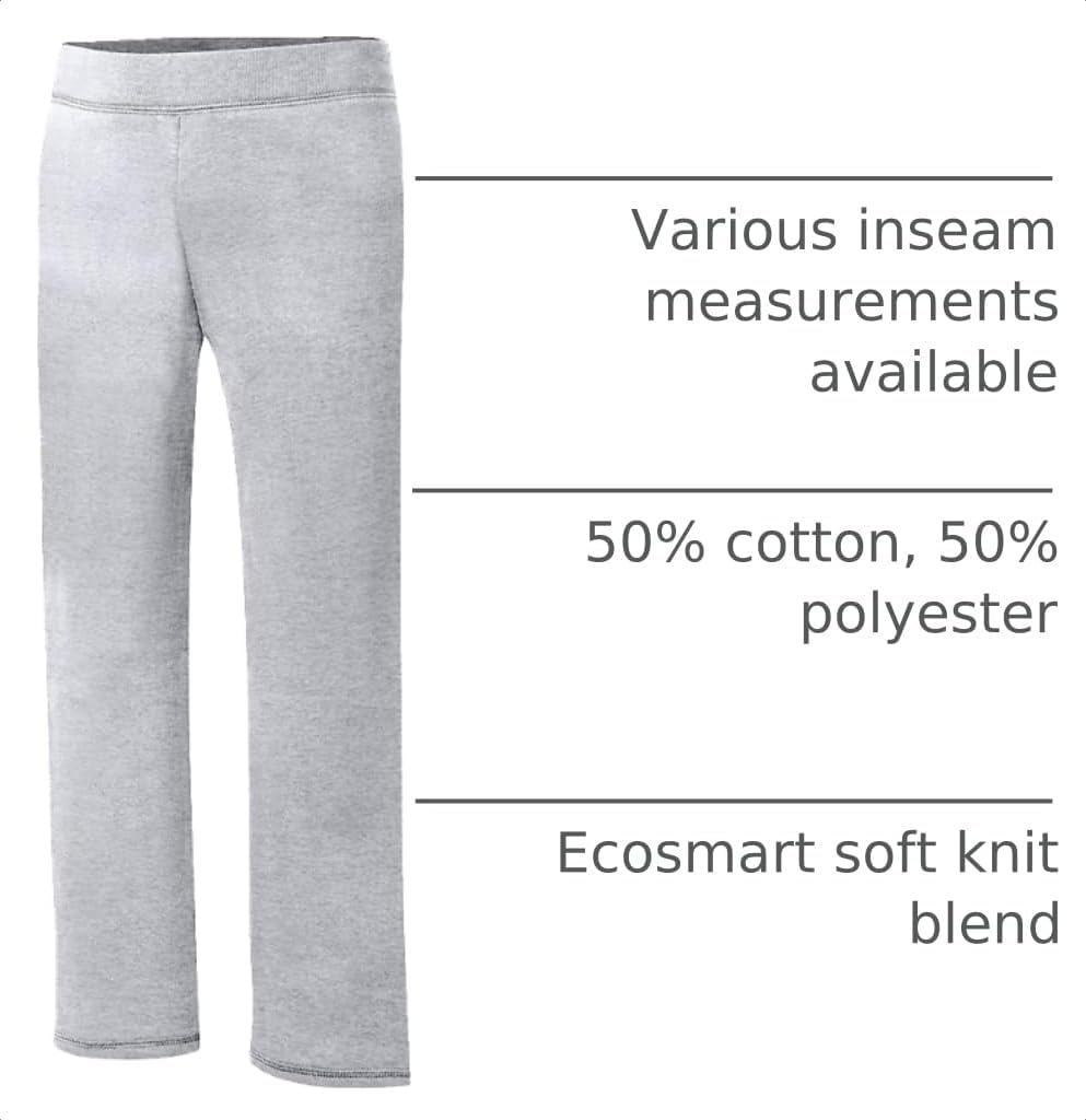 Hanes Girls' Sweatpants - EcoSmart Open-Bottom Fleece Pants image 2