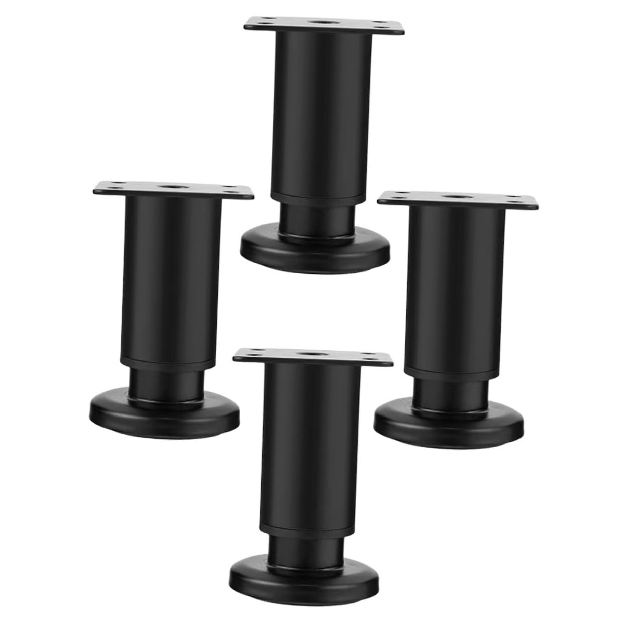 HOODANCOS 4Pcs Adjustable Table Legs Heavy Duty Furniture Leg Extenders for Bed Frame Sofa Cabinet and Dresser Stable Support Feet for Various Furniture Types