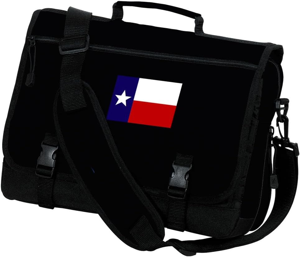 Broad Bay Texas Laptop Bag Texas Flag Computer Bag or Messenger Bag