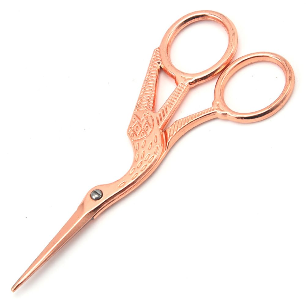 11,5 cm roestvrij staal scherpe tip klassieke ooievaarschaar kraanvogel design naaischaar DIY gereedschap kleermakersschaar (brons