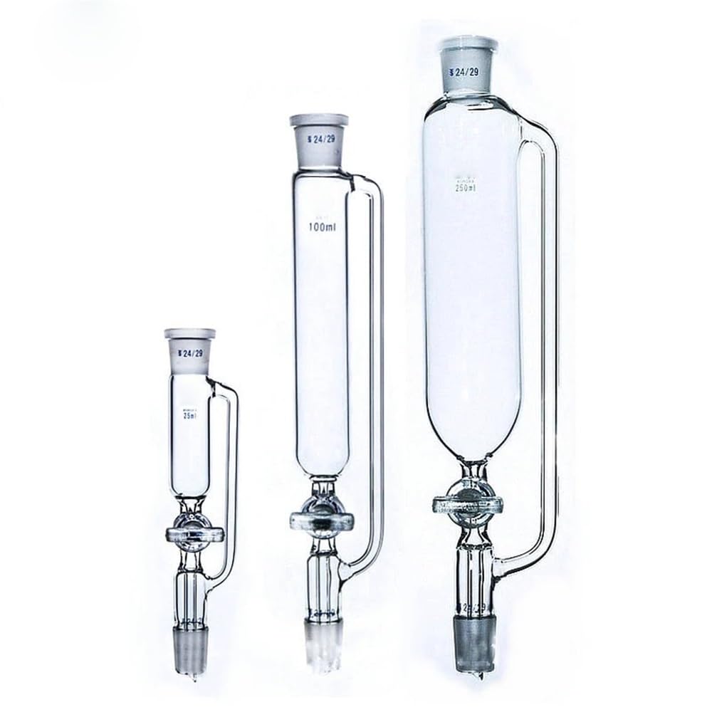 1 x 25 ml do 2000 ml rozdzielacz ze szklaną kolbą joint rozmiar 19 x 19#, 24 x 24#, 29 x 29# lejek laboratoryjny (500 ml 29 x 29)