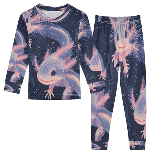 Pajama Sets Long Sleeve Aquatic Creatures with Glow Soft Comfy Sleepwear 2 Piece PJS 3-8T