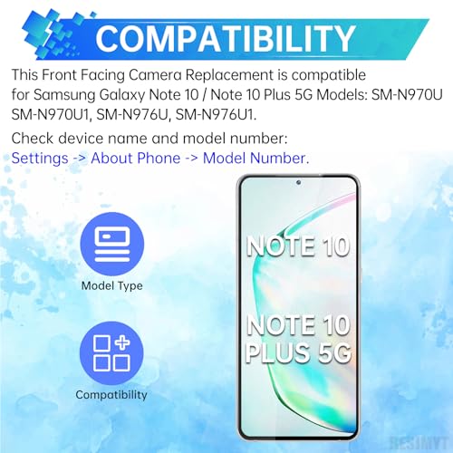 Cámara frontal para Samsung Note 10 módulo de repuesto SM-N970U 2