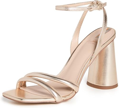 Sam Edelman Women's Kia Heeled Sandal, Gold Leaf, 9