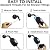 Aqua Elegante 16 Stage Shower Filter - Universal Showerhead Water Filters to Remove Chlorine + Hard Metals with KDF-55, Calicum Sulfite, Activated Charcoal, Mineral Infusion - Oil-Rubbed Bronze