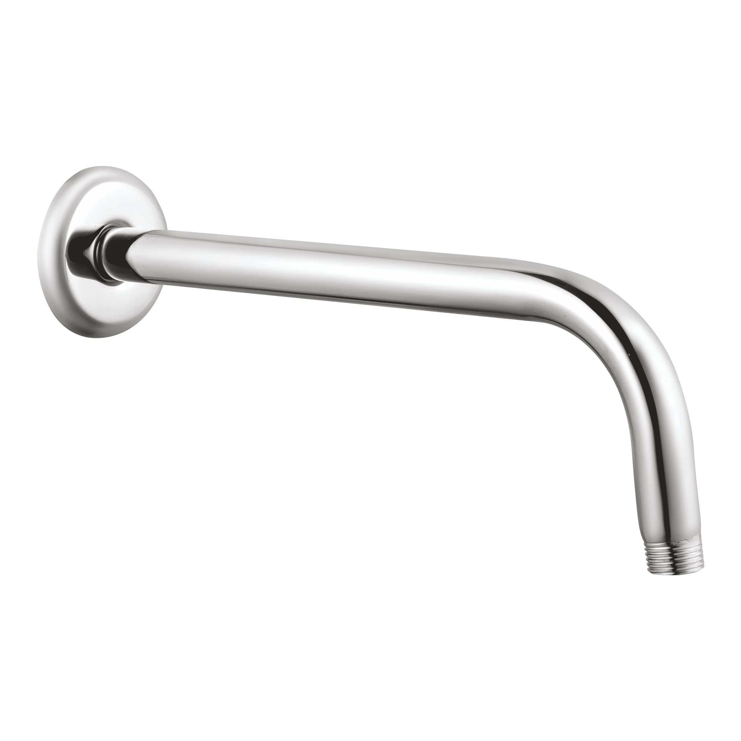 Ruhe® 15 Inches Premium Grade Stainless Steel Full Bend Round Shower Arm | Chrome Finish 4
