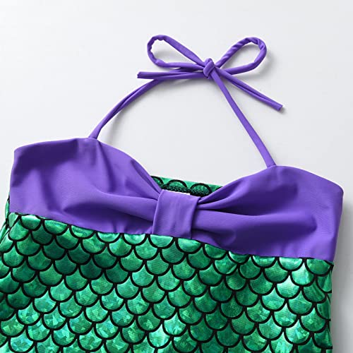 Girls One Piece Swimsuits Toddler Bathing Suit Cute Floral Sport Beach Swimwear for 3-10 Years3