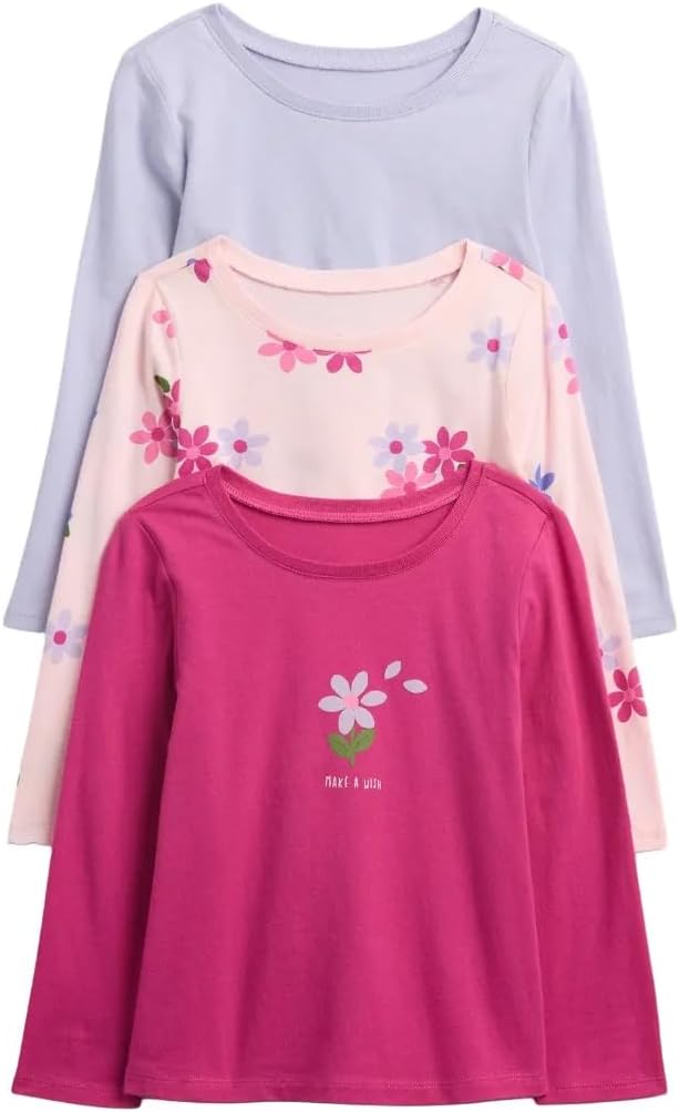Gap Baby Girls' 3 Pack Long Sleeve Top