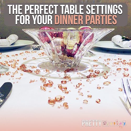 Luxury Rose Gold Party Decorations; Sparkling Confetti, Table Decor & Vase Filler for Elegant Wedding Centerpiece Arrangements - Image 6