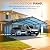 KEIKI 20x20 FT Heavy Duty Metal Carport, Carport Canopy with Galvanized Steel Frame, Outdoor Garages for Car, Boat, Tractor