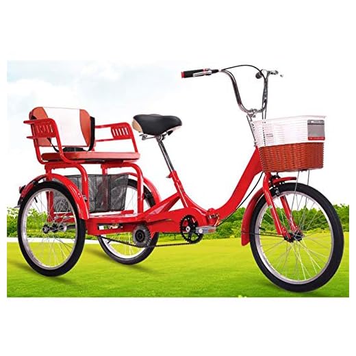 Triciclo adulto de três rodas, bicicleta de 3 rodas, dobrável, para adultos, triciclo, cruiser, para adultos, 50 cm, bicicleta de 3 rodas para adultos com cesta de armazenamento para idosos, mulheres,