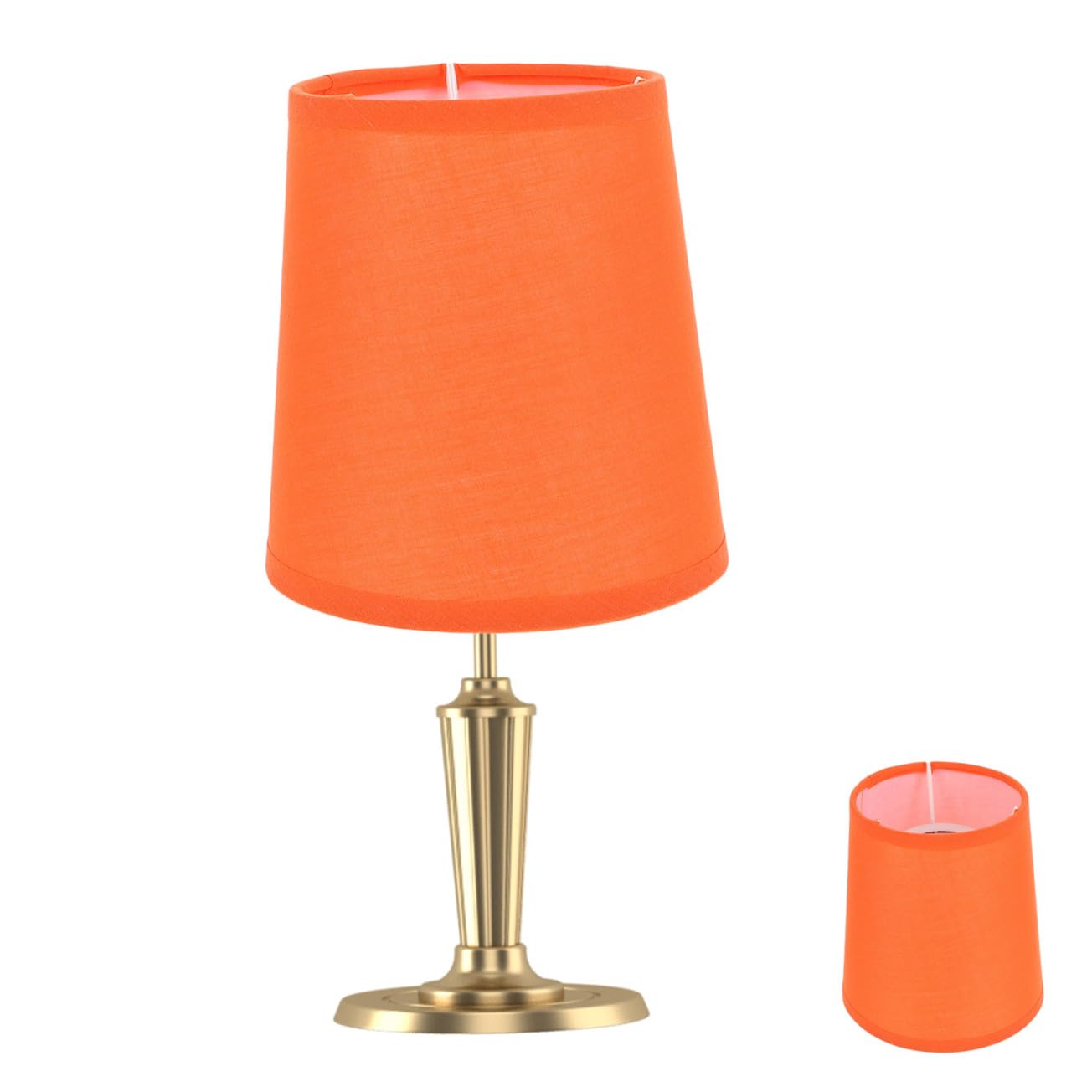 WHAMVOX Orange Cloth Lamp Shades for Hanging Lamp Lightweight and Decorative with 4.2cm Diameter for Home Decor