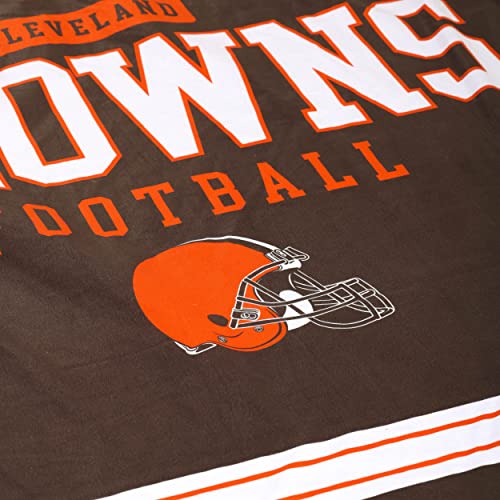 FOCO Cleveland Browns NFL Team Property Sherpa Plush Throw by FOCO - Used condition - Image 5