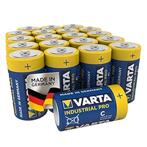 Varta Industrial Batterij C Baby Alkaline Batterijen LR14 – Verpakking met 20 stuks, Blauw