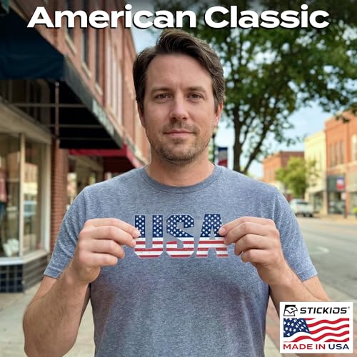 Image of Stickios American Flag Decal USA Flag Letters - Made in USA