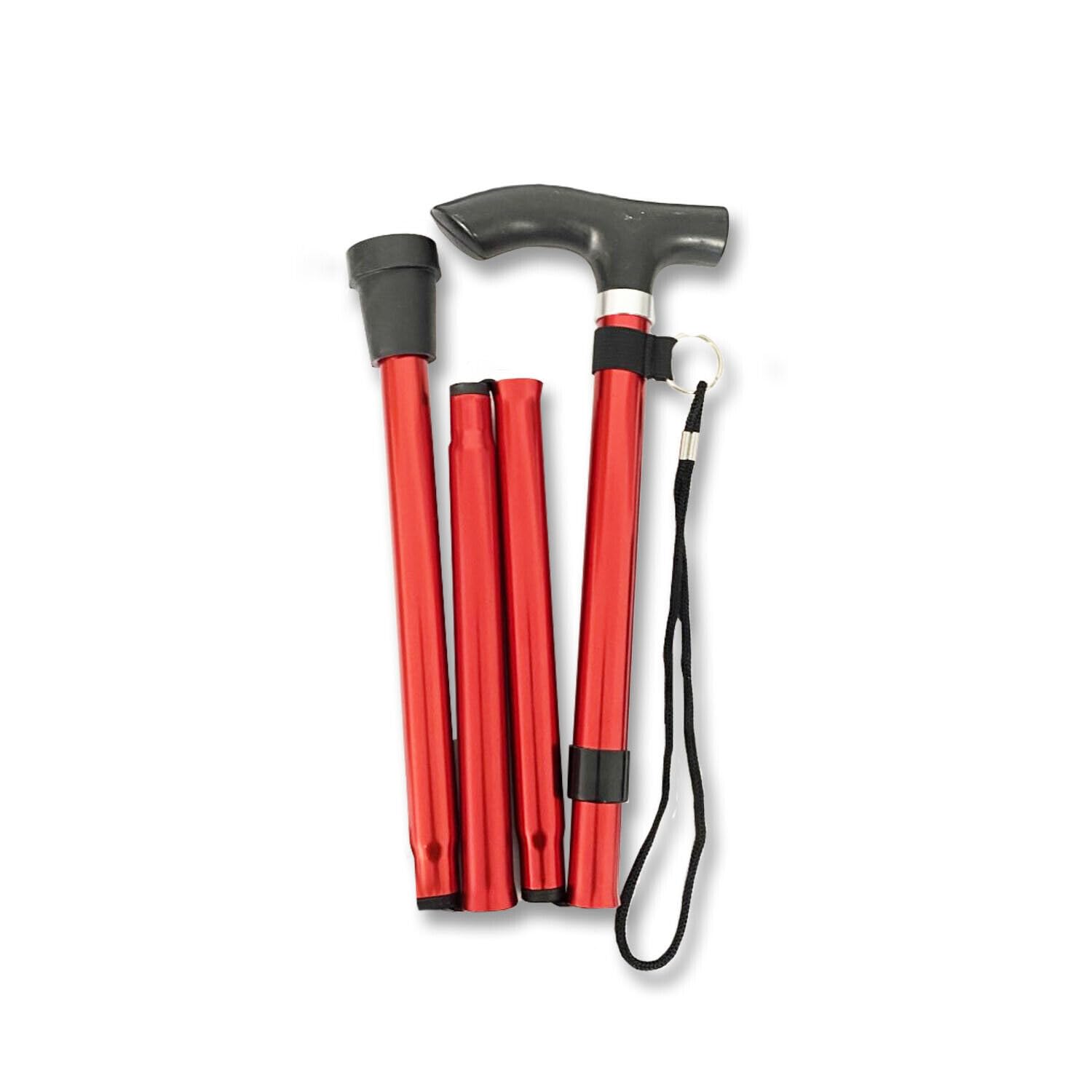 Walking Stick Easy Folding Adjustable Aluminium Cane for Men Women Lightweight Collapsible Sticks Extandable Height - Image 2
