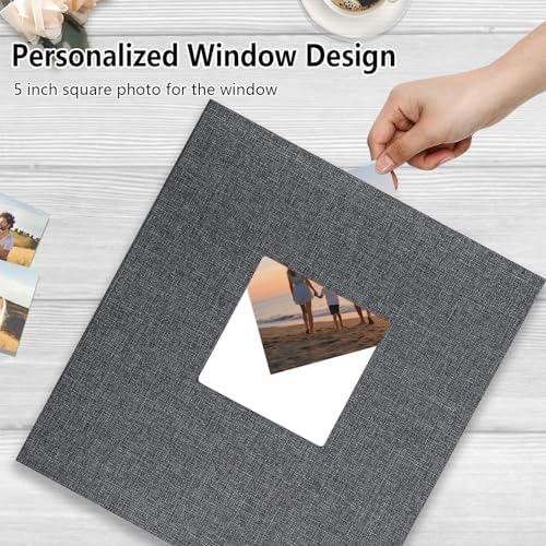 Finksy Linen Hardcover Photo Album 4x6 600 Photos Large Capacity for Family Wedding Anniversary Baby Vacation