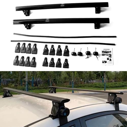 Aluminum Roof Rack Cross Bars for Dodge RAM 1500 2019-2023 2024 2025, 2Pcs Universal Roof Rack Cargo Carrier,Anti-Theft Lockable Rooftop Racks,Crossbars for Luggage,Skis,Bikes and Outdoor Gear